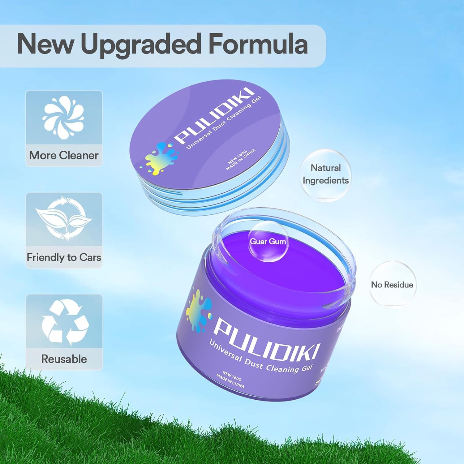 Car Cleaning Gel Cleaning Putty Car Interior Cleaner Car Detailing Kit Car Cleaning Slime Car Cleaning Supplies Car Accessories Gifts for Men Women Purple