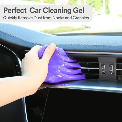 Car Cleaning Gel Cleaning Putty Car Interior Cleaner Car Detailing Kit Car Cleaning Slime Car Cleaning Supplies Car Accessories Gifts for Men Women Purple